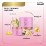 Masque hydratant pour cheveux abîmés – Boya Q10 au sel rose de l’Himalaya 500 ml – Image 3