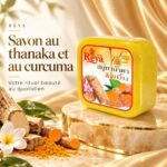Savon éclat et teint uniforme au curcuma et au thanaka – Reya 60 gr – Image 2