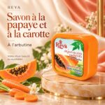 Savon éclat à la papaye, carotte et arbutine – REYA 60 gr – Image 2