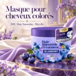 Masque protecteur de couleur pour cheveux colorés – BSC Hair Smoothie Blueberry 400 ml – Image 2