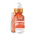 Masque visage exfoliant AHA BHA pour pores dilatés – Rojukiss 10X Pore Minimizing Ampoule Mask