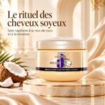 Masque à la kératine pour cheveux secs et abîmés – Dcash Defender Keratin Miracle Glossy Hair Treatment Coconut 250 ml – Image 2