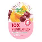 Masque visage éclat et anti-taches – Baby Bright 10X Brightening Glass Skin Mask Sheet