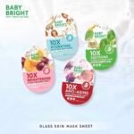Masque visage hydratant à l’acide hyaluronique – Baby Bright 10X Hydrating Glass Skin Mask Sheet – Image 3