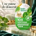 Masque visage apaisant aux céramides et vitamine B5 – Baby Bright 10X Soothing Glass Skin Mask Sheet – Image 2