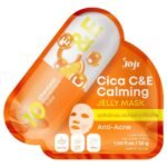 Masque visage apaisant à la centella asiatica – Joji Secret Young Cica C&E Calming Jelly Mask